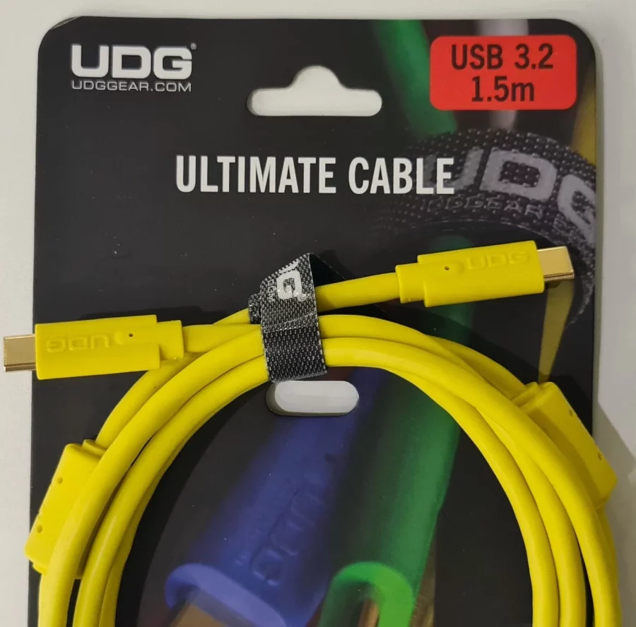 UDG Ultimate Ses Kablosu USB 3.2 C-C Sarı Düz 1,5 m