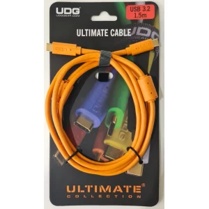 UDG Ultimate Ses Kablosu USB 3.2 C-C Turuncu Düz 1,5 m