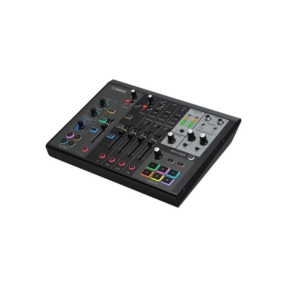 Yamaha AG08 Canlı Yayın Mikseri ve USB Ses Arayüzü Yamaha AG08 Canlı Yayın Mikseri ve USB Ses Arayüzü